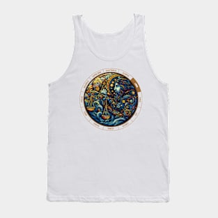 ZODIAC Libra - Astrological LIBRA - LIBRA - ZODIAC sign - Van Gogh style - 1 Tank Top